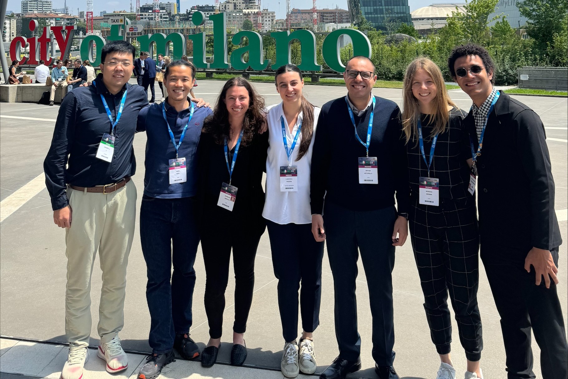 Simpson Lab group at the 18th World Conference on Earthquake Engineering in Milan, Italy